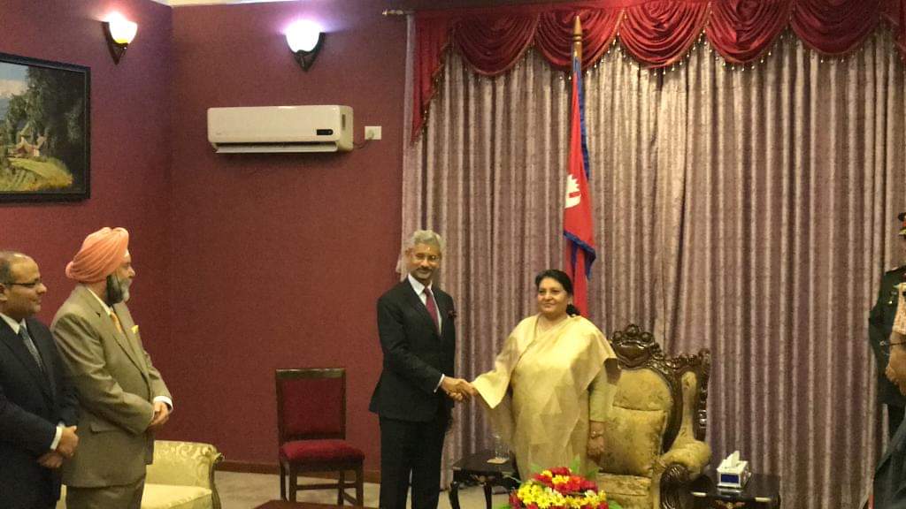 विदेश मंत्री एस. जयशंकर ने की शीतल निवास में नेपाल के राष्ट्रपति विधा देवी भंडारी से मुलाकात!