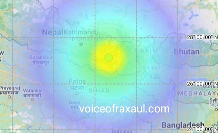 6 मैग्नीट्यूड तीव्रता वाले भूकम्प के झटके से हिला नेपाल -बिहार, नेपाल के खोटाँग का मार्तिमबिर्ता था केंद्र बिंदु !