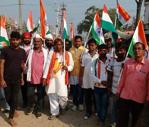 चंपारण सत्याग्रह पद यात्रा तीसरे दिन भी जारी,सत्याग्रही रक्सौल से चले आदापुर की ओर!