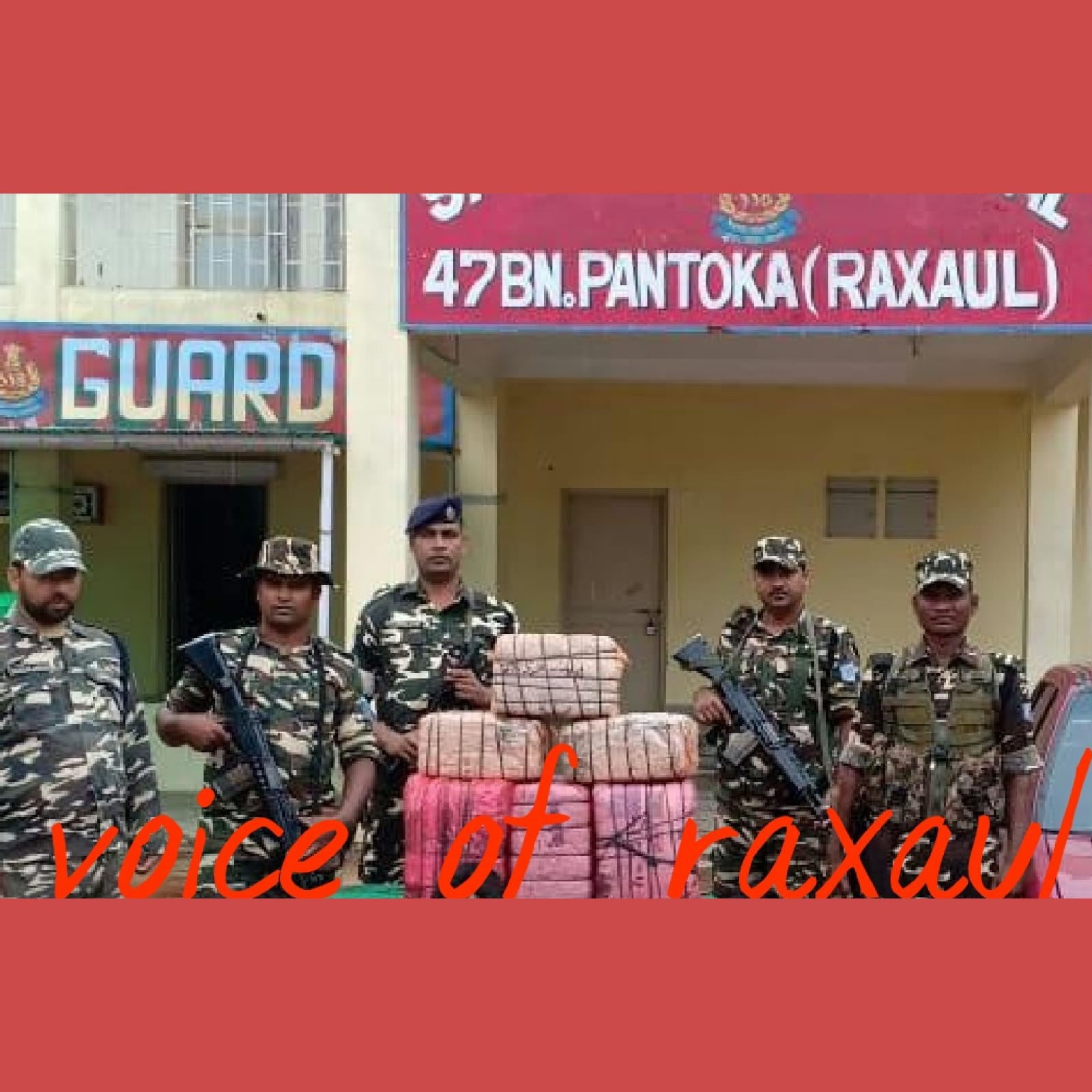 लाखों रुपये मूल्य के गांजा के साथ एसंएसबी ने दो को किया गिरफ्तार।