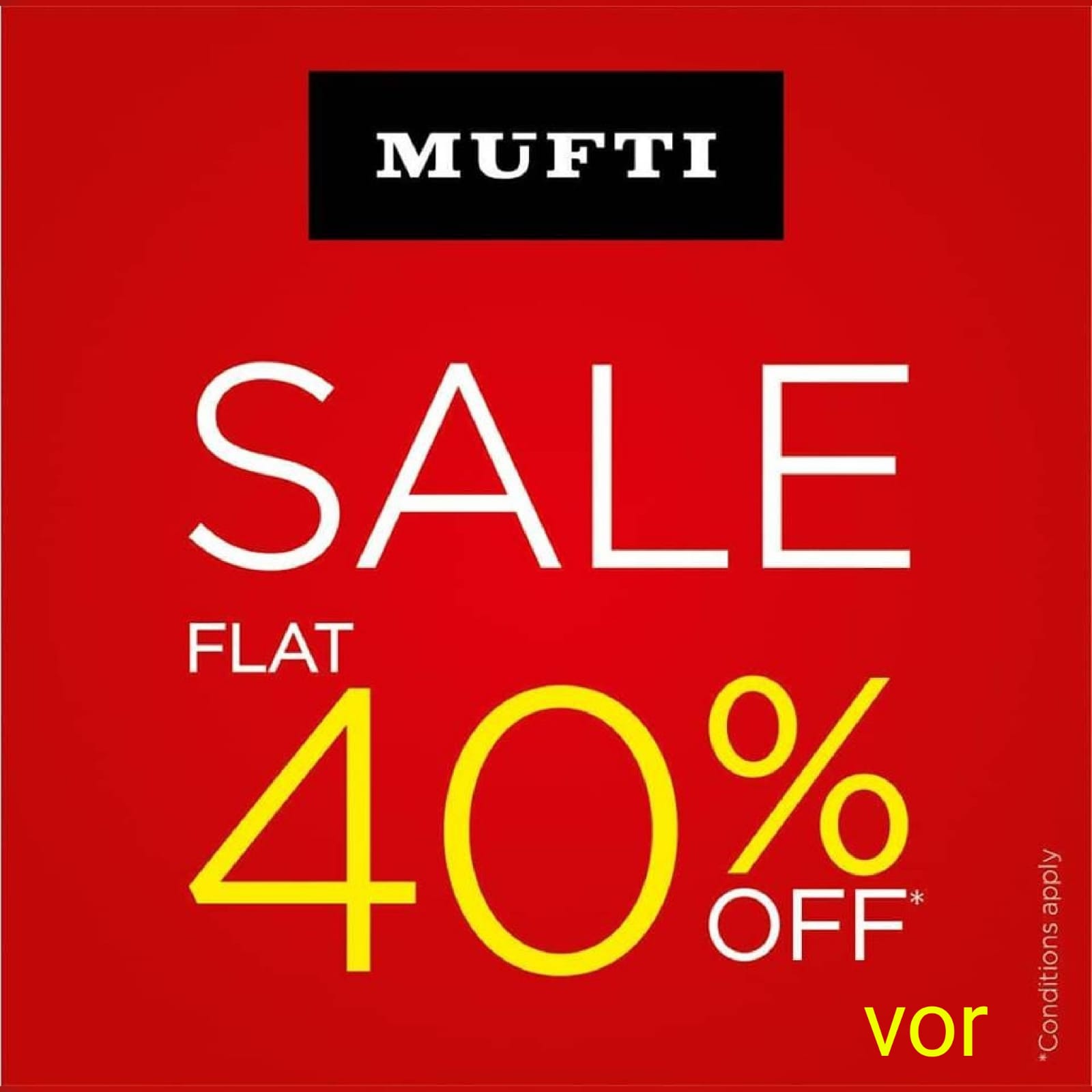 @विज्ञापन           मुफ़्ती व पूमा के रक्सौल ड्यूल ब्रांड स्टोर में मुफ़्ती के परिधान पर मिल रहा फ्लैट 40 प्रतिशत ऑफ!