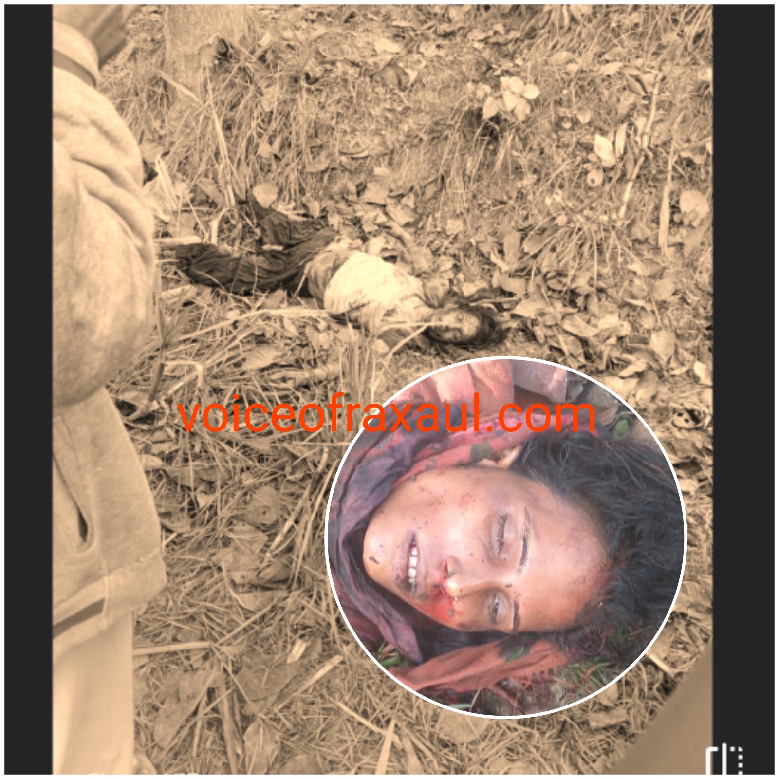 रक्सौल के कौवा धांगड़ में 35 वर्षीय अज्ञात महिला शव मिलने से सनसनी,निर्मम हत्या की घटना से दहशत