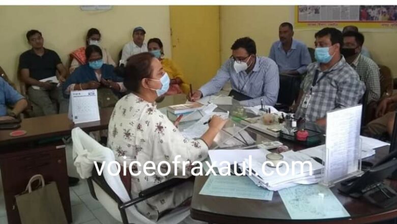 आगामी 17 सितंबर को टीकाकरण मेगा अभियान की सफलता को लेकर एसडीएम ने की बैठक