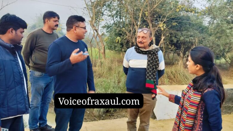 रामगढवा में तिलावे नदी पर होगा स्लूइस गेट के निर्माण को ले कर एसडीओ शिवाक्षी दीक्षित ने किया स्थल निरीक्षण,कहा-निर्माण से क्षेत्र में सिंचाई की होगी सुविधा