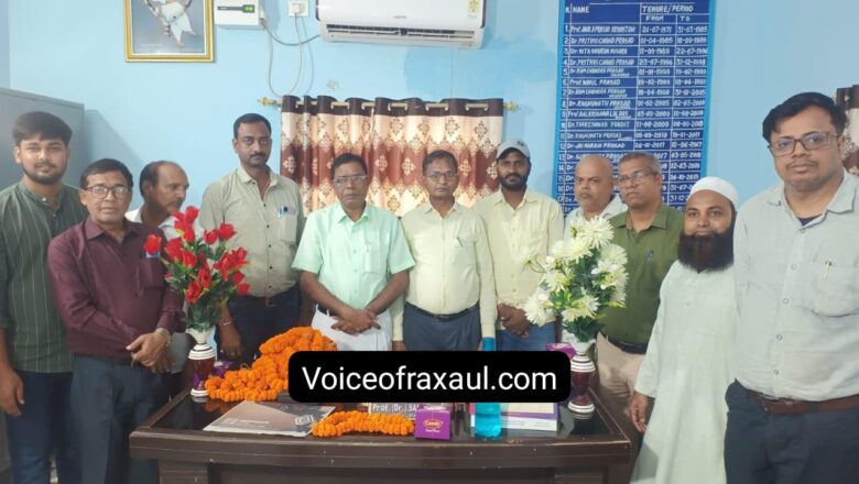 के०सी०टी०सी०कॉलेज में नये प्राचार्य डॉ० प्रो० बिनोद बैठा ने किया पद भार ग्रहण,हुआ अभिनंदन और स्वागत!