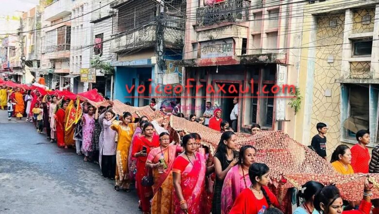 नवरात्र के घटस्थापन पर गहवा माई मंदिर से पहली बार निकली भव्य ‘चुनरी यात्रा’,जय माता दी के नारे से गूंजा वीरगंज!