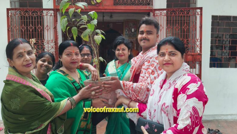 अंतर्राष्ट्रीय महिला दिवस पर कलवार महिला मंच के द्वारा किया गया पौधारोपण