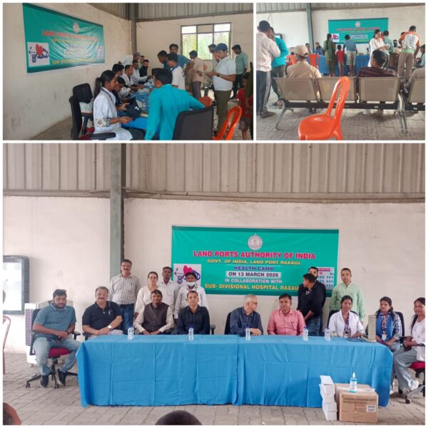 आईसीपी रक्सौल में नि:शुल्क स्वास्थ्य शिविर का आयोजन: 150 से अधिक कर्मियों व ट्रक चालकों की हुई जाँच