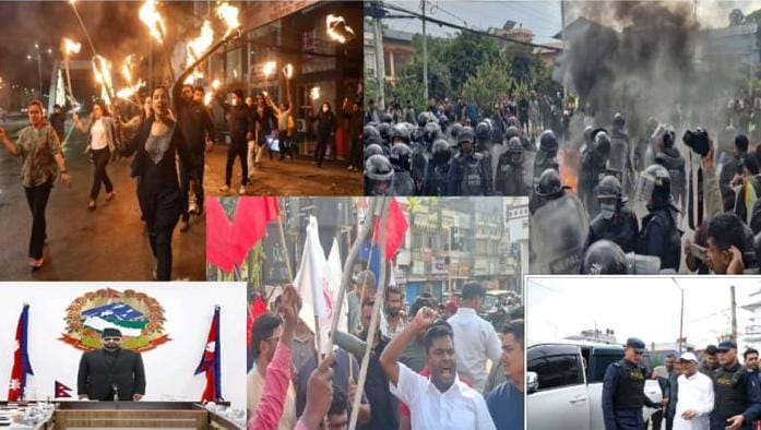 नेपाल में सियासी भूचाल:पूर्व पीएम केपी ओली और पूर्व गृह मंत्री रमेश लेखक की गिरफ्तारी के बाद उग्र विरोध, टकराव के हालात के बीच बालेन सरकार सख्त!