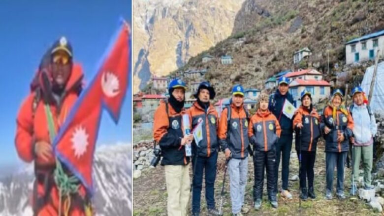 नेपाल के पर्वतारोहियों ने 5630 मीटर ऊंची चोटी पर फहराया लायन्स और नेपाल का ध्वज, नाम रखा ‘मेलविन जोन्स शिखर’