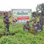 आईसीपी परिसर में एसएसबी ने किया पौधरोपण,पौधों के संरक्षण का लिया संकल्प