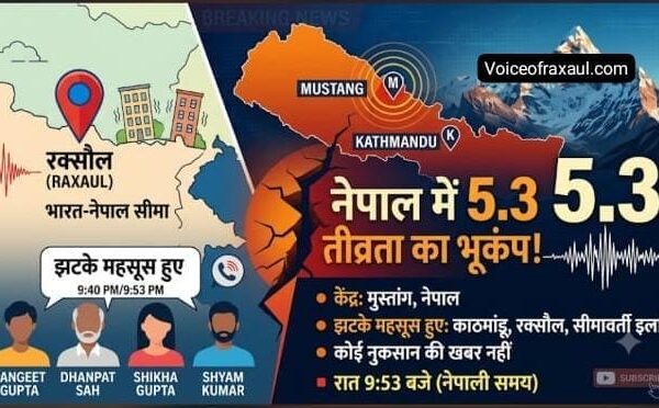 नेपाल के मुस्तांग में 5.3 तीव्रता का शक्तिशाली भूकंप, काठमांडू और रक्सौल तक हिली धरती